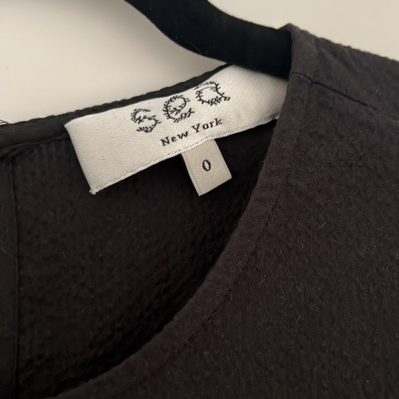 Sea New York Tunic Mini Cotton Dress in Black Size 0 - Picture 6 of 12